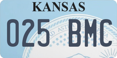 KS license plate 025BMC