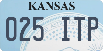 KS license plate 025ITP