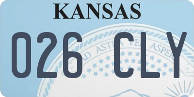 KS license plate 026CLY