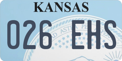 KS license plate 026EHS