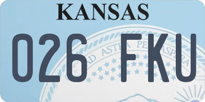 KS license plate 026FKU