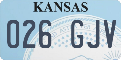 KS license plate 026GJV