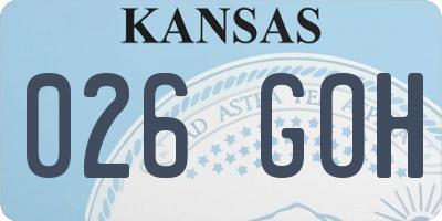 KS license plate 026GOH