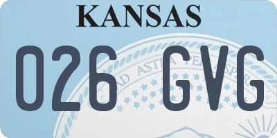 KS license plate 026GVG
