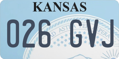 KS license plate 026GVJ