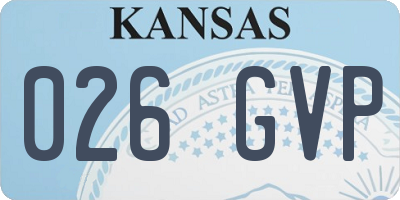 KS license plate 026GVP