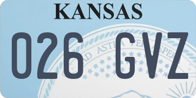 KS license plate 026GVZ