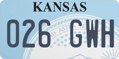 KS license plate 026GWH