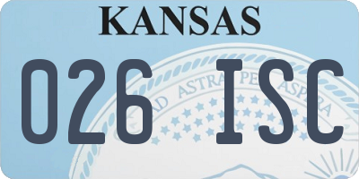 KS license plate 026ISC