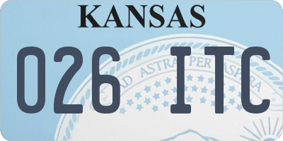 KS license plate 026ITC