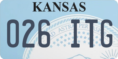 KS license plate 026ITG