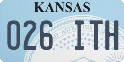 KS license plate 026ITH