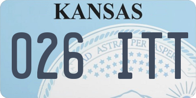 KS license plate 026ITT