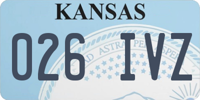 KS license plate 026IVZ