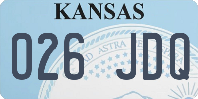 KS license plate 026JDQ