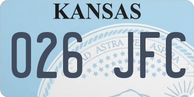 KS license plate 026JFC