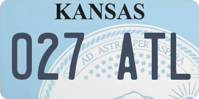 KS license plate 027ATL