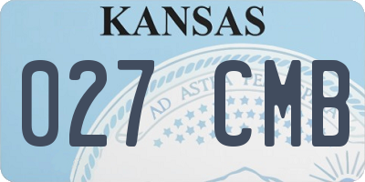 KS license plate 027CMB