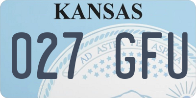 KS license plate 027GFU