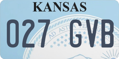 KS license plate 027GVB