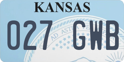KS license plate 027GWB
