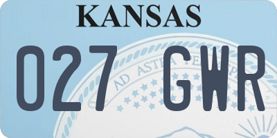 KS license plate 027GWR
