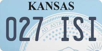 KS license plate 027ISI