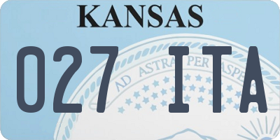 KS license plate 027ITA