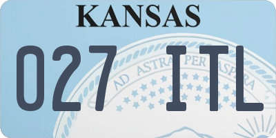 KS license plate 027ITL