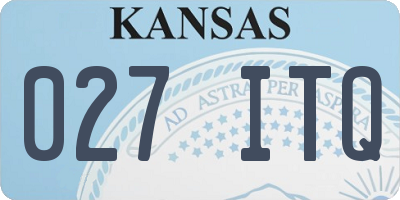 KS license plate 027ITQ