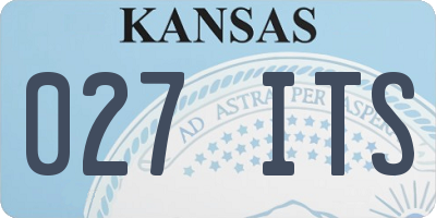 KS license plate 027ITS