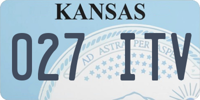 KS license plate 027ITV
