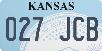 KS license plate 027JCB