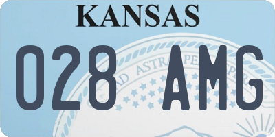 KS license plate 028AMG