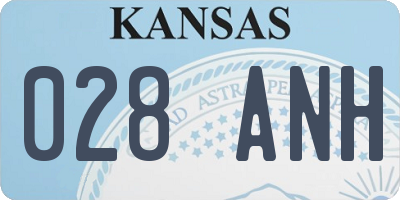 KS license plate 028ANH