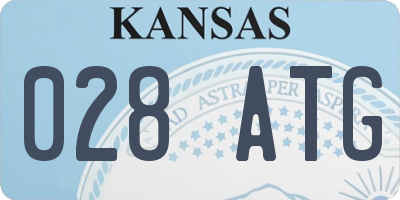 KS license plate 028ATG