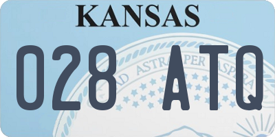 KS license plate 028ATQ