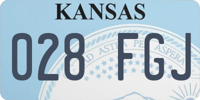 KS license plate 028FGJ