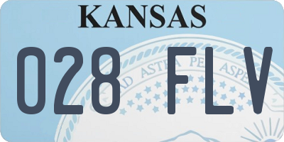 KS license plate 028FLV