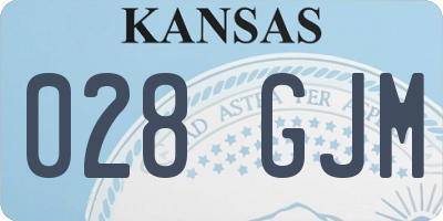 KS license plate 028GJM