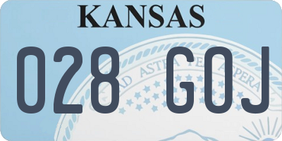 KS license plate 028GOJ