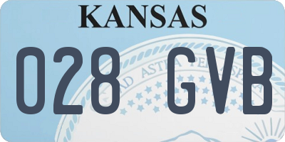 KS license plate 028GVB