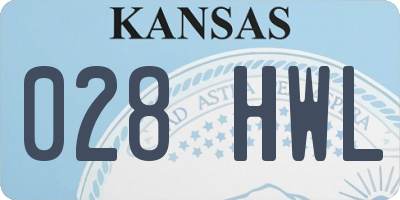 KS license plate 028HWL