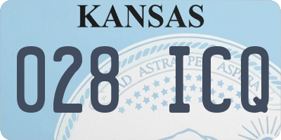 KS license plate 028ICQ