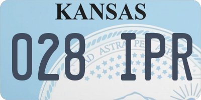 KS license plate 028IPR