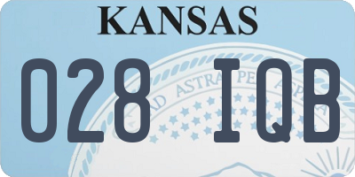 KS license plate 028IQB