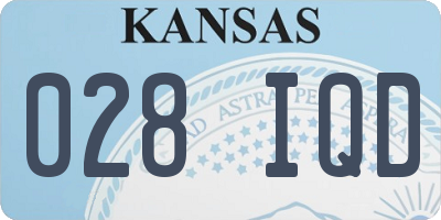 KS license plate 028IQD