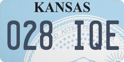 KS license plate 028IQE