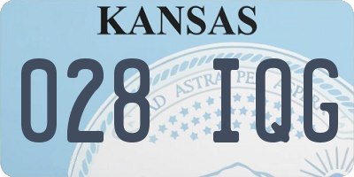 KS license plate 028IQG