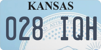 KS license plate 028IQH